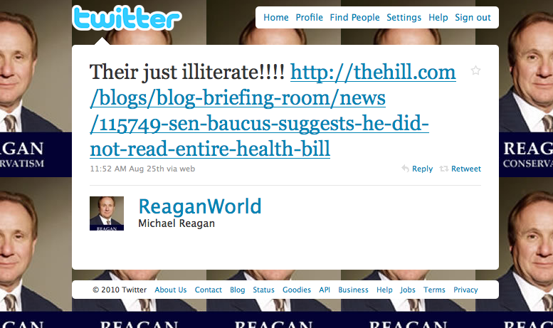 Mike Reagan Twitter