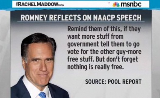 Romney On Naacp Booing If They Want More Free Stuff From The Government Vote Obama