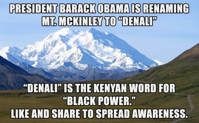 denali kenyna word for black power meme