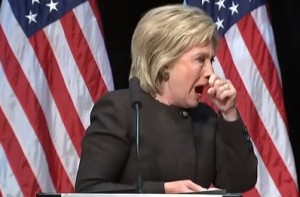 Hillary Clinton coughing