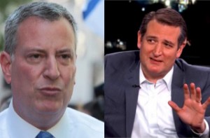 Cruz and de Blasio