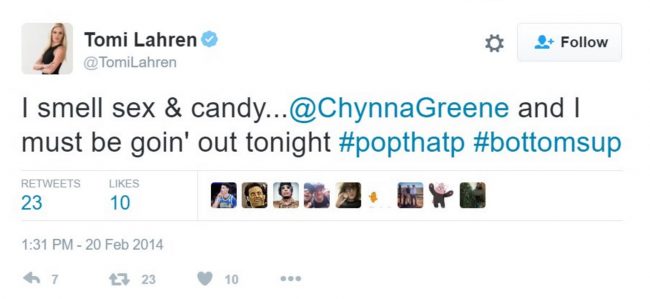 Twitter Is A-Blaze Over Tomi Lahrens Old Tweets