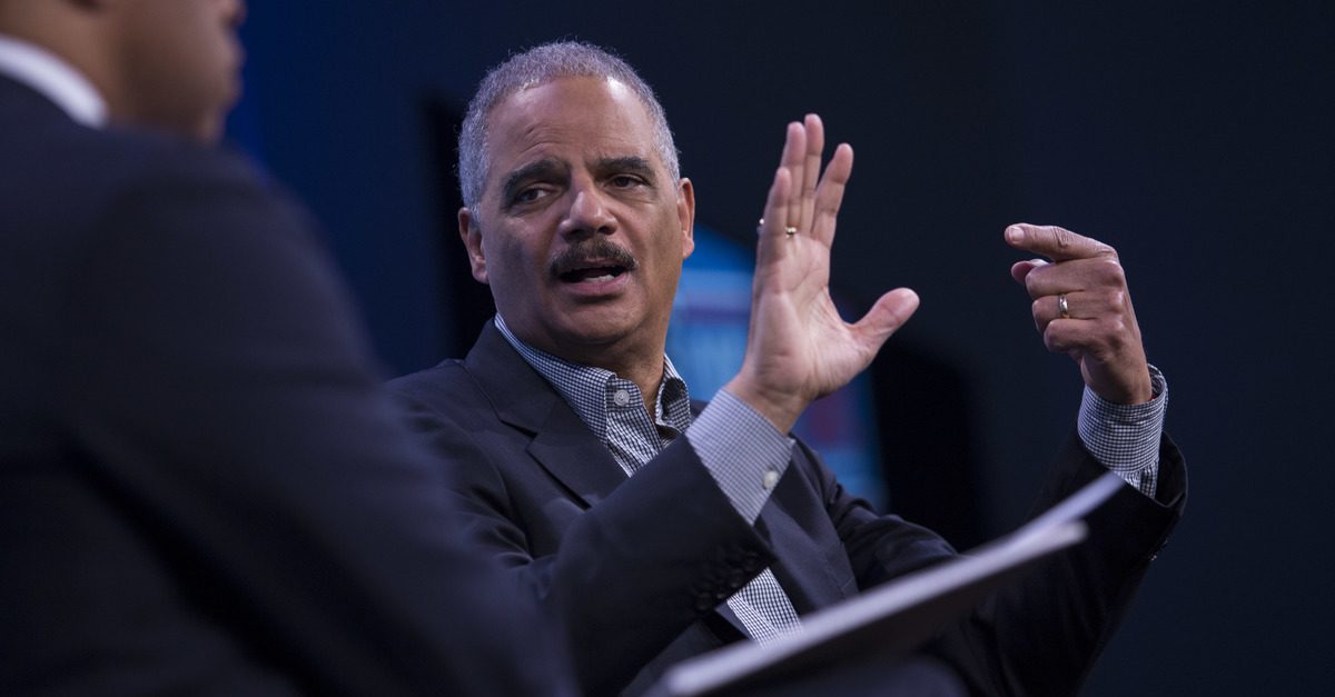 Former Attorney General Eric Holder