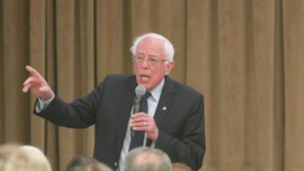 Bernie Sanders Lashes Out Town Hall Lack of Support Hillary Clinton