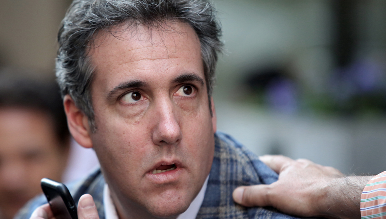 Michael Cohen, then President Donald Trump's personal attorney, in NYC on April 13, 2018. The FBI raided his home, office and hotel room. In May of 2019, those warrants were made public.