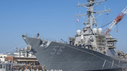 USS John McCain at Yokosuba Naval Base, Japan