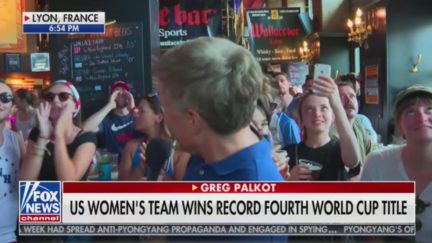 Crowd Chants 'F**k Trump!' During Fox News Live Shot of World Cup Victory Celebration