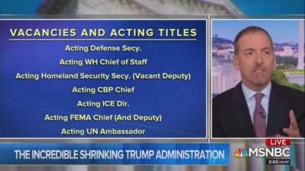 Chuck Todd Incredulous at Number of Vacancies