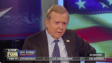 Lou Dobbs Reacts to Control Room Snafus