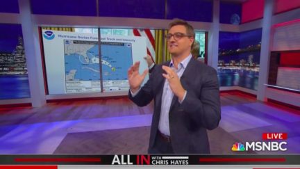 Chris Hayes Mocks Donald Trump For 'Losing His Mind' Over Hurricane