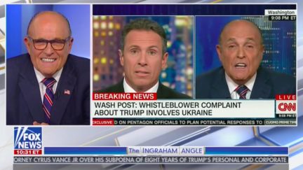 Rudy Giuliani Watches His CNN Interview on Fox News' Ingraham Angle