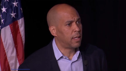 Senator Cory Booker speaks at the Second Chance Criminal Justice Forum in South Carolina on October 26 2019