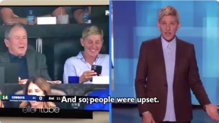 Ellen DeGeneres Defends Herself After Outrage She Sat With George W. Bush at Cowboys Game