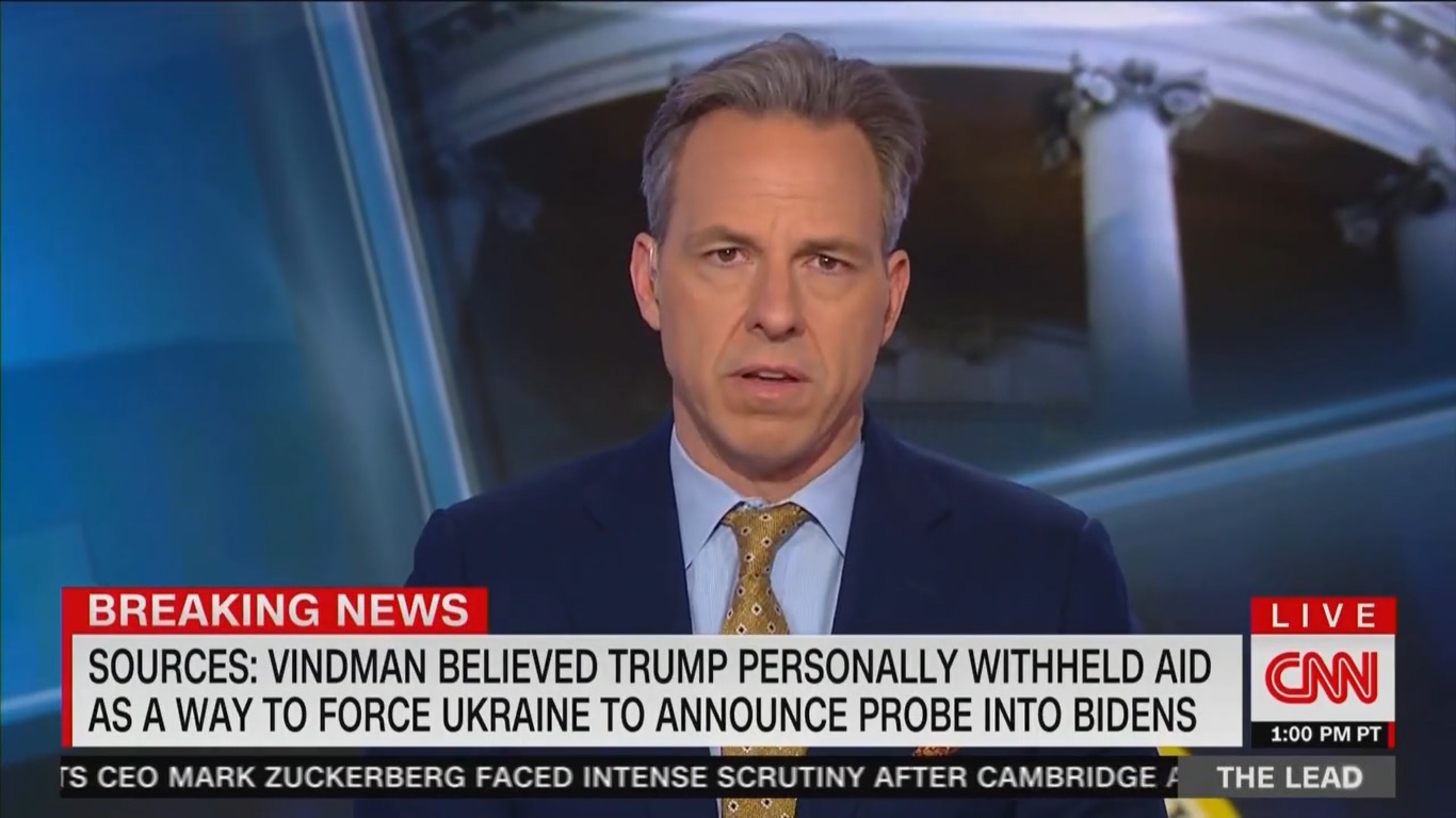 Jake Tapper Slams OANN WH Reporter's 'Ugly' & 'Un-American' Comment