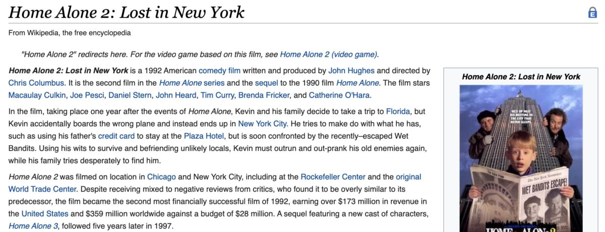 Home Alone 2: Lost in New York - Wikipedia