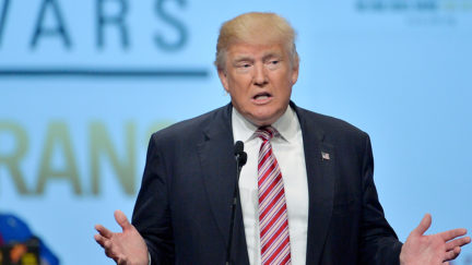 FILE: Republican presidential candidate Donald Trump speaks at the 117th National Convention of the Veterans of Foreign Wars of the United States at the Charlotte Convention Center on July 26, 2016 in Charlotte, North Carolina.