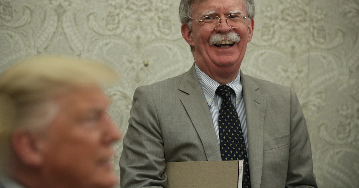 President Donald Trump, National Security Adviser John Bolton