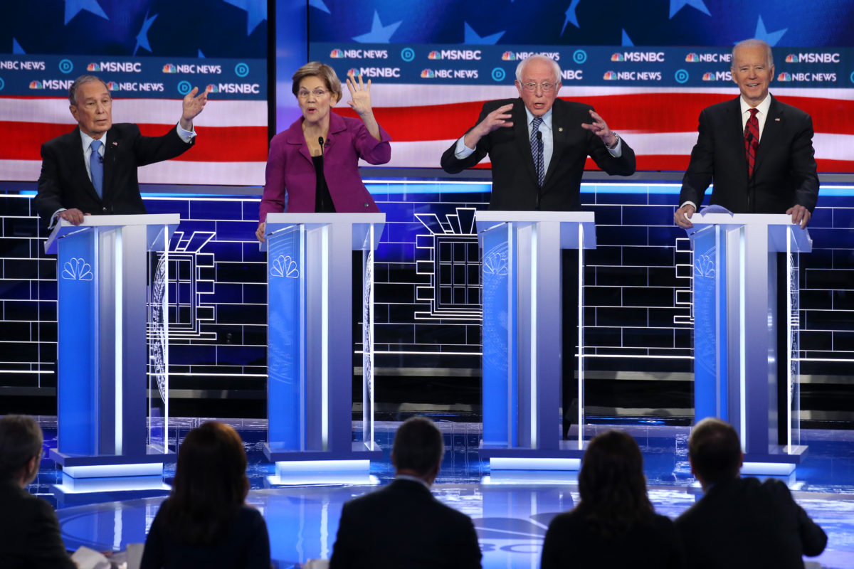 Democratic candidates at debate
