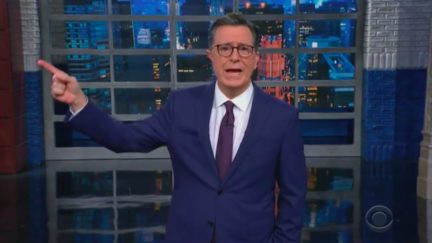 Stephen Colbert Thanks Mitt Romney for Serving Constitution, Not Monstrous Child Trump