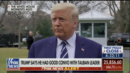 Trump on Fox discussing Talks with Taliban Leader