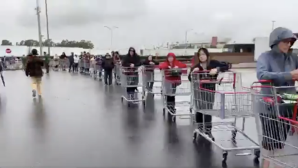 Line outside of Costco