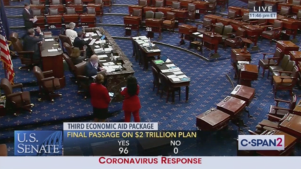 Senate Unanimously Passes Coronavirus Stimulus Bill
