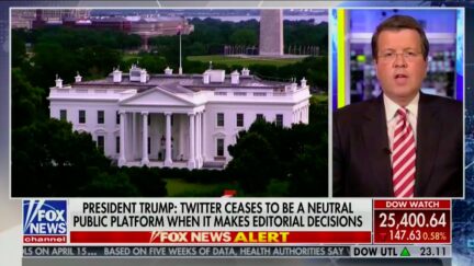 Neil Cavuto Fact-Checks Trump for 'Shockign' Theat to Shut Down Twitter for Fact-Checkign Him