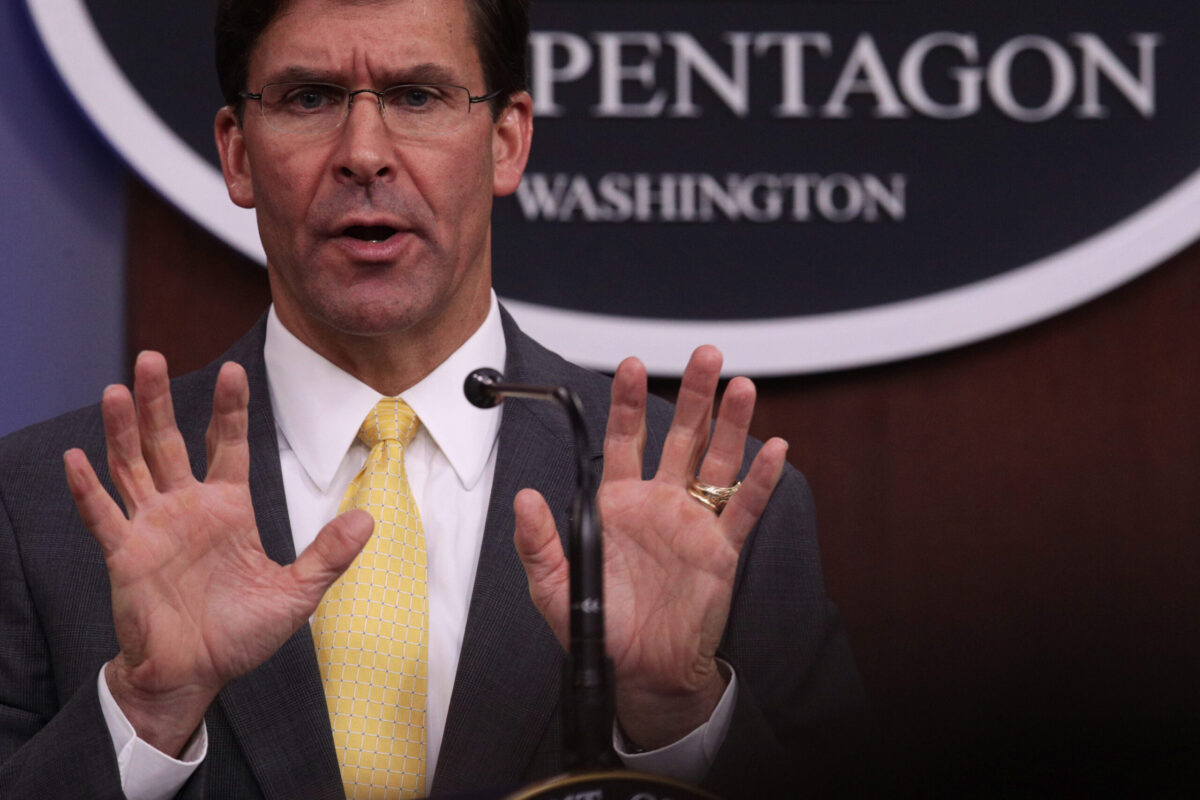 Defense Secretary Mark Esper
