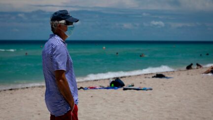 facemask miami florida beach