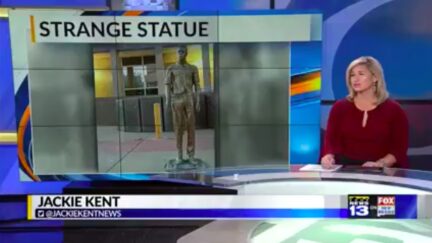 Anonymous Protestors Troll Trump by Erecting Jeffrey Epstein Statue