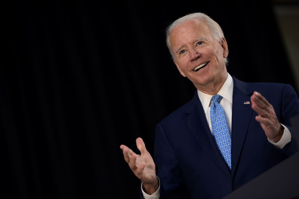 joe biden smiling