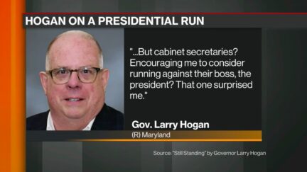 Larry Hogan Was Encouraged by Trump Cabinet to Challenge Trump in 2020