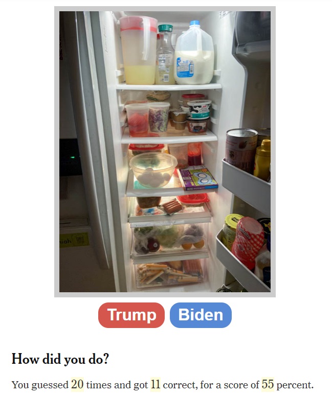 Can You Tell the Difference Between a Biden / Trump Fridge?