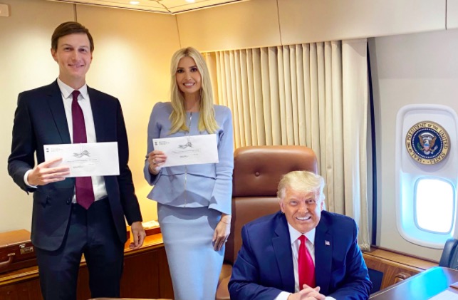 Ivanka Trump, Jared Kushner and Donald Trump