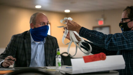 Pollworkers in Election Sites