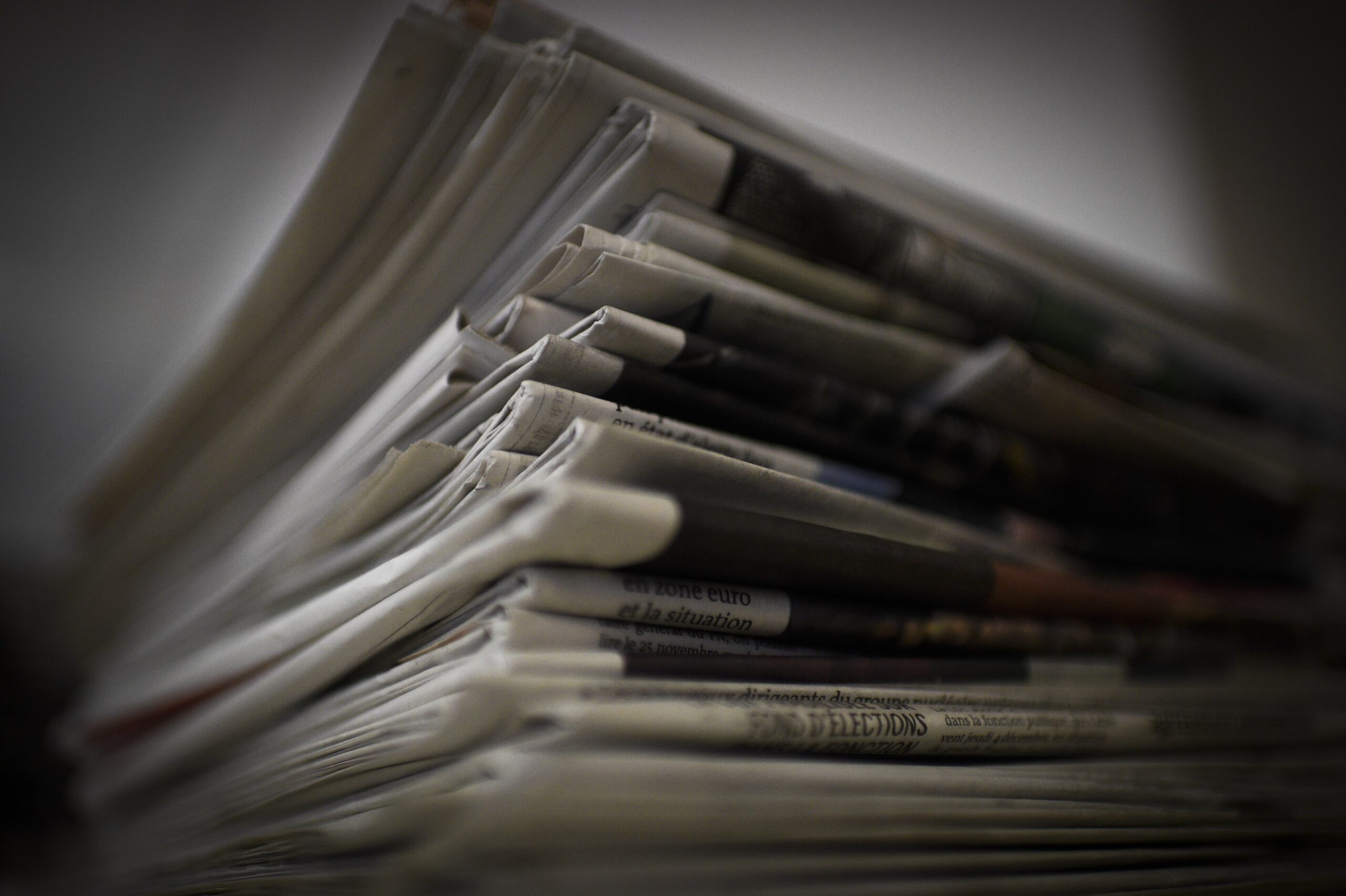 Newspaper stack