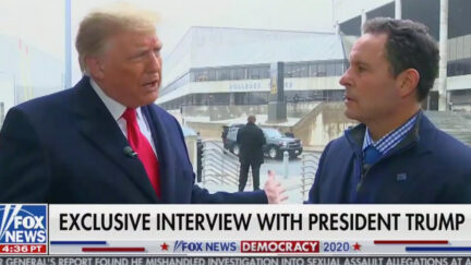 Brian Kilmeade interviewing Trump