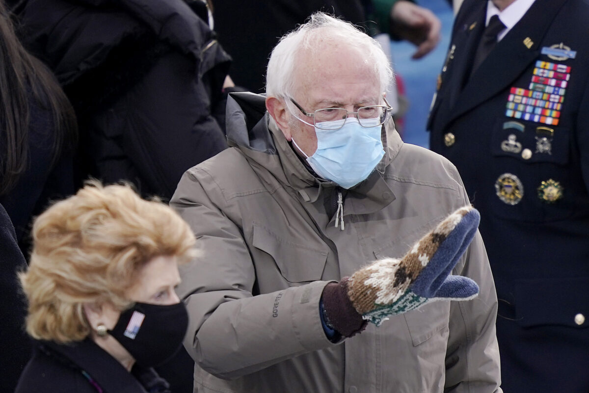 Bernie Sanders and His Giant Mittens Are Your First ...