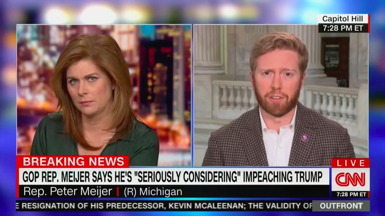 GOP Rep. Peter Meijer 'Strongly Considering' Impeachment of Trump