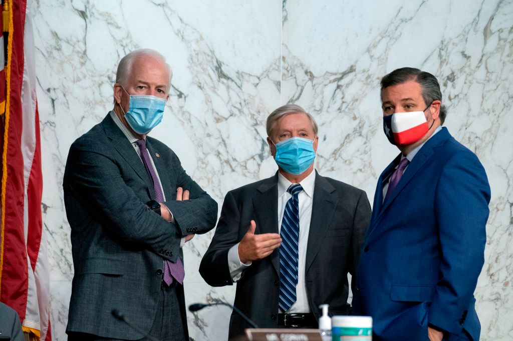 Lindsey Graham, John Cornyn, and Ted Cruz