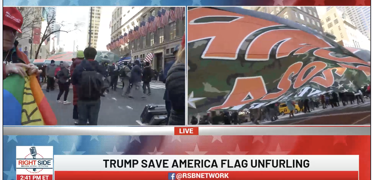 Watch Trump 2024 March Rolls Down 5th Ave In New York City