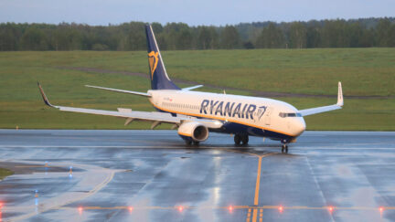 Ryanair plane in Belarus