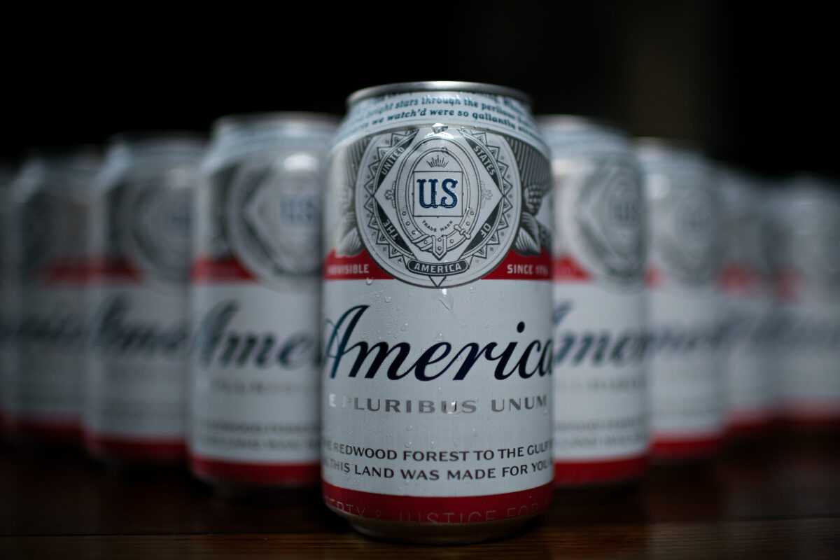 Budweiser beer cans