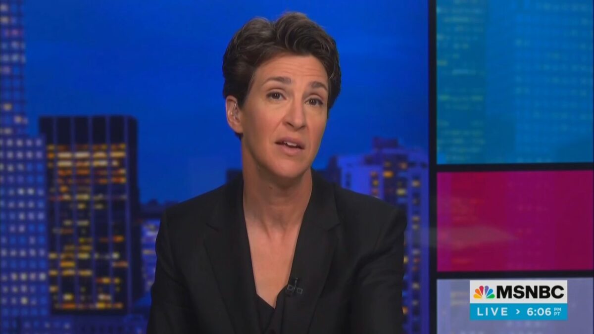 Rachel Maddow hosts The Rachel Maddow Show on MSNBC