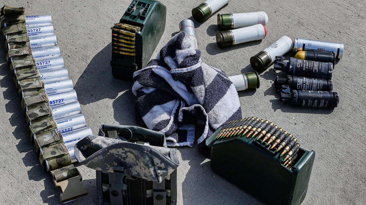 Ammunition is pictured lying on the ground at the airport in Kabul on August 31, 2021, after the US has pulled all its troops out of the country to end a brutal 20-year war -- one that started and ended with the hardline Islamist in power.