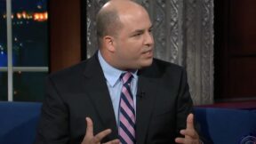 Brian Stelter on The Late Show