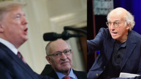 Donald Trump Alan Dershowitz Larry David