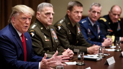 Trump with Military Generals
