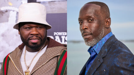 50 Cent at a Premiere and Michael K. Williams at SAG Awards