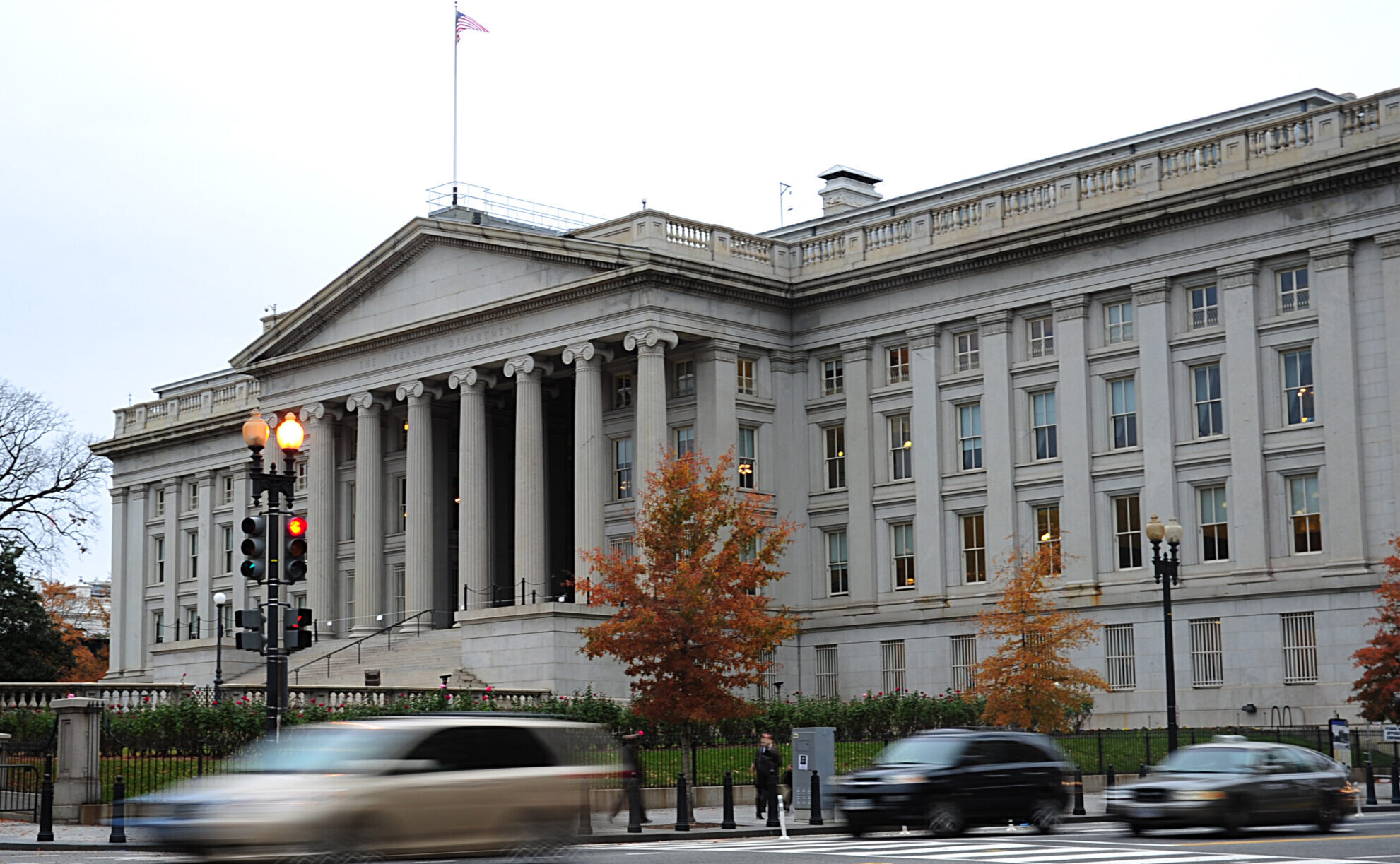 US Treasury Building in Washington, DC.